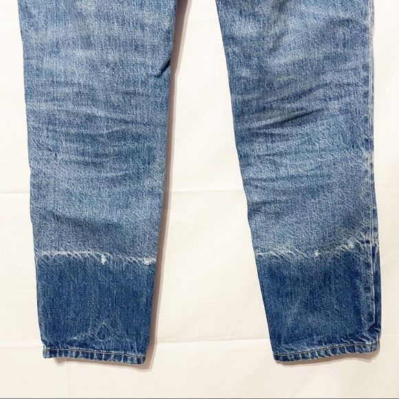 Sz26 Distressed Patch Blue Jeans Pilcro & the Letterpress Anthropologie - Picture 5 of 12